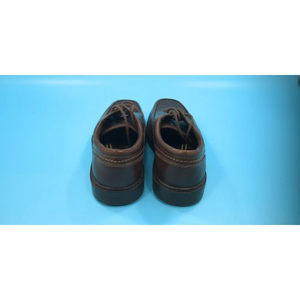 Nunn Bush Men’s Brown Leather Dress Shoes Size 8.5M Comfort Gel Lace-Up